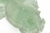Green Cubic Fluorite Crystals with Phantoms - China #216308-3
